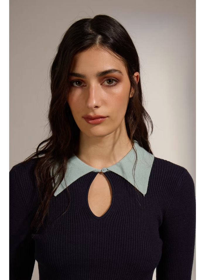 Clash Knit Polo