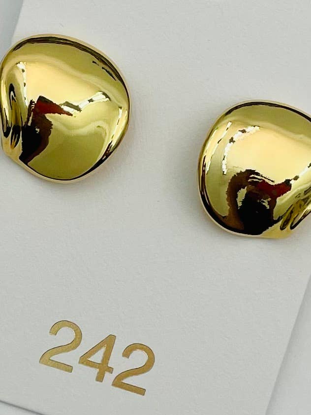 Clip-On Pebble Earring