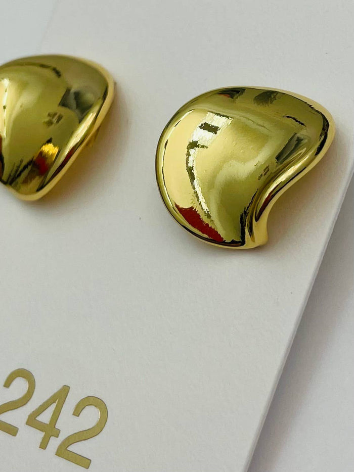 Clip-On Pebble Earring