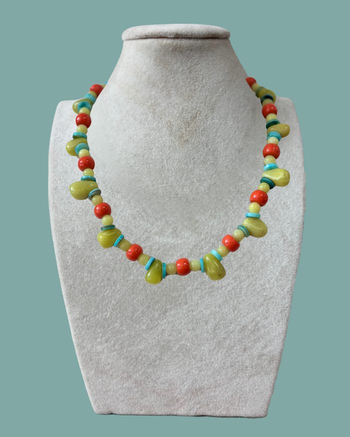 Colorful Teardrop Necklace