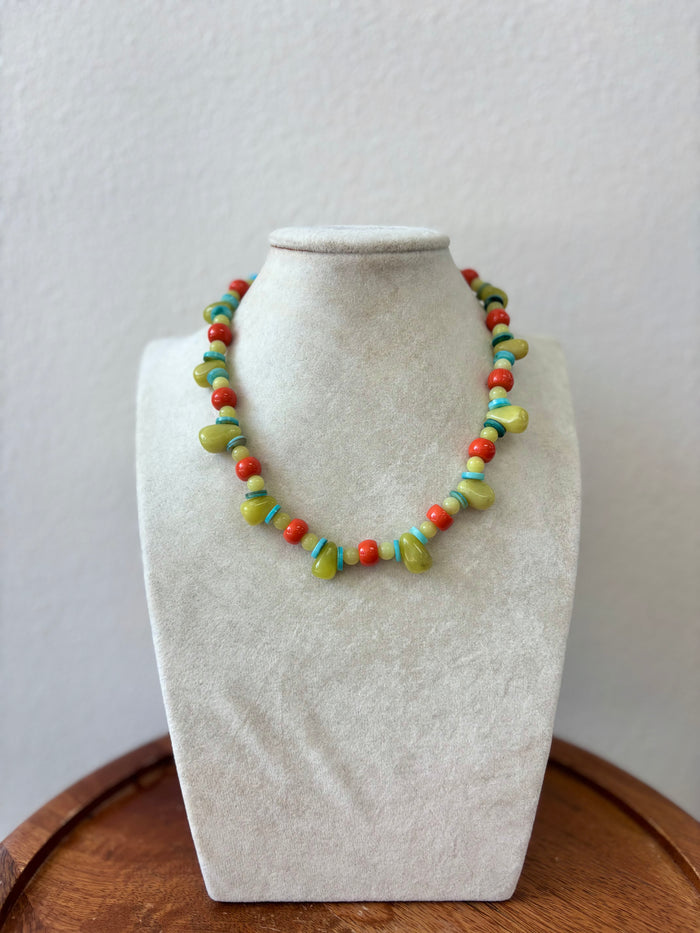 Colorful Teardrop Necklace