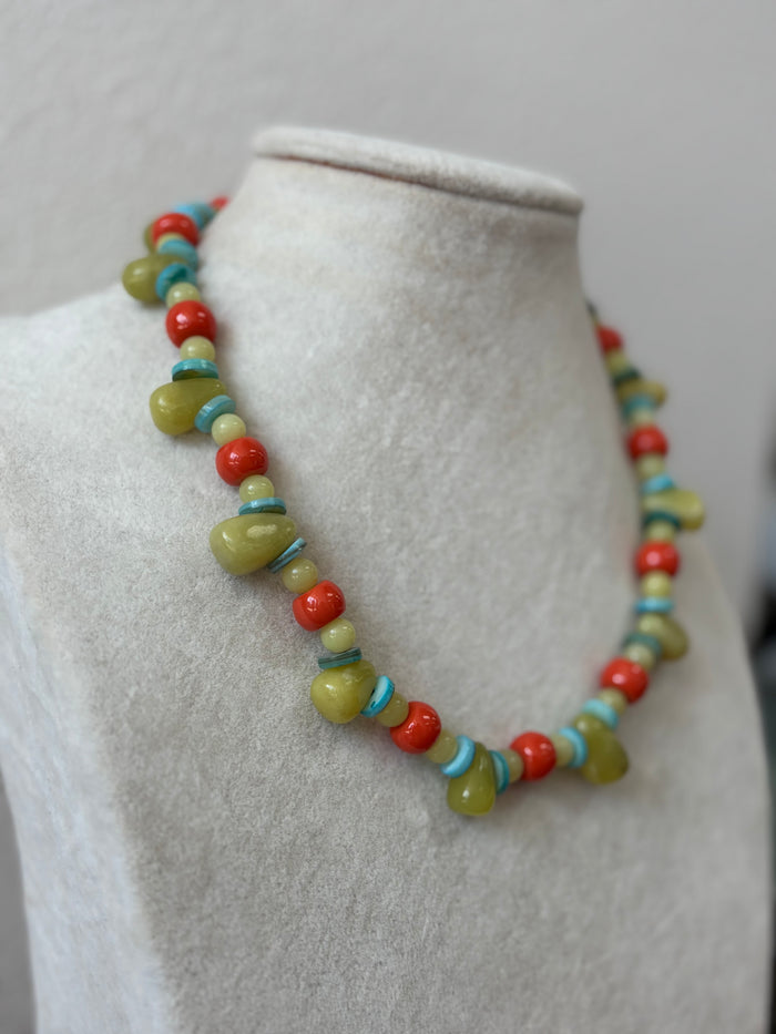 Colorful Teardrop Necklace