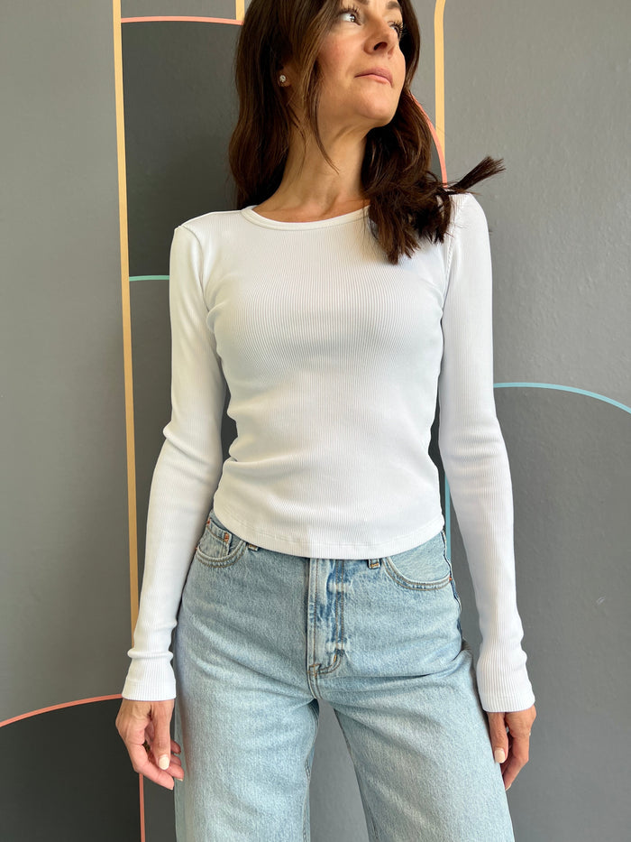 Crewneck Long-sleeved Tee