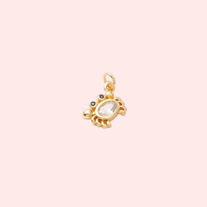 Crystal Crab Charm