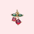 Cubic Zirconia Cherry Charm