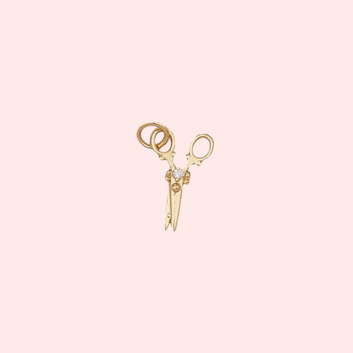 Cut the Cord Scissors Charm