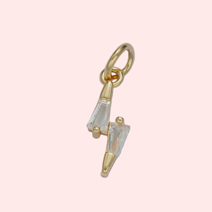 Dainty Lightning Bolt Charm