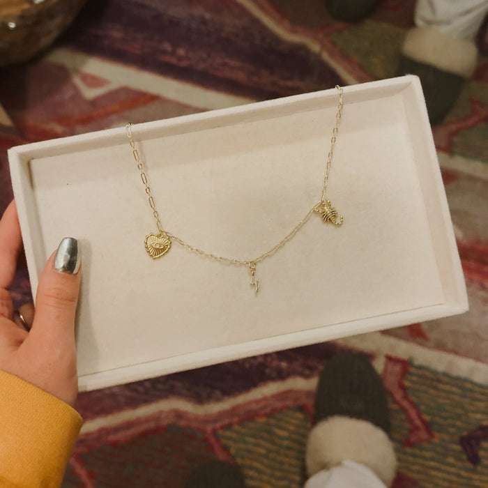 Dainty Lightning Bolt Charm