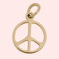 Dainty Peace Out Charm