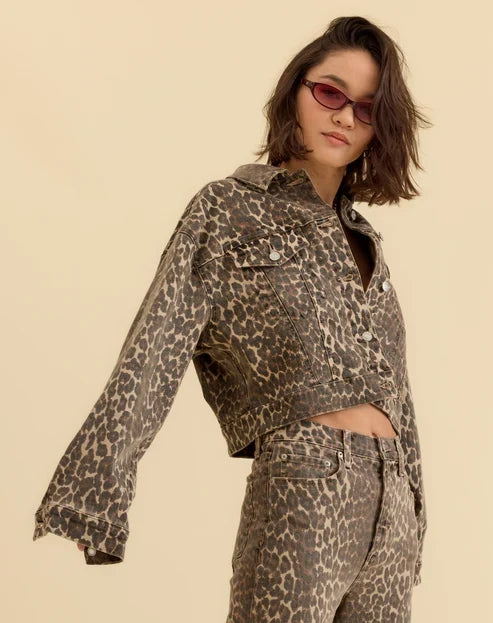 Del Mar Cropped Trucker Jacket