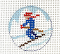 Downhill Skier Key Insert