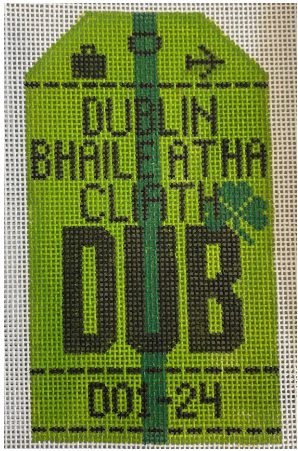 Dublin Retro Travel Tag