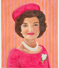 Elegant Jackie in Pillbox Hat