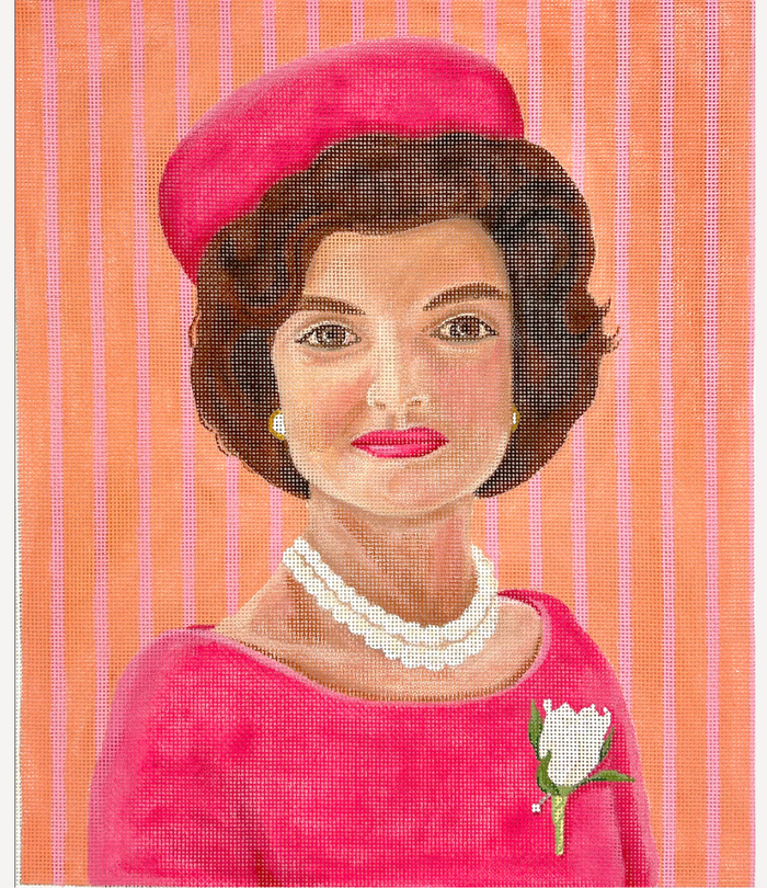 Elegant Jackie in Pillbox Hat