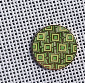 Emerald Art Decco Needleminder