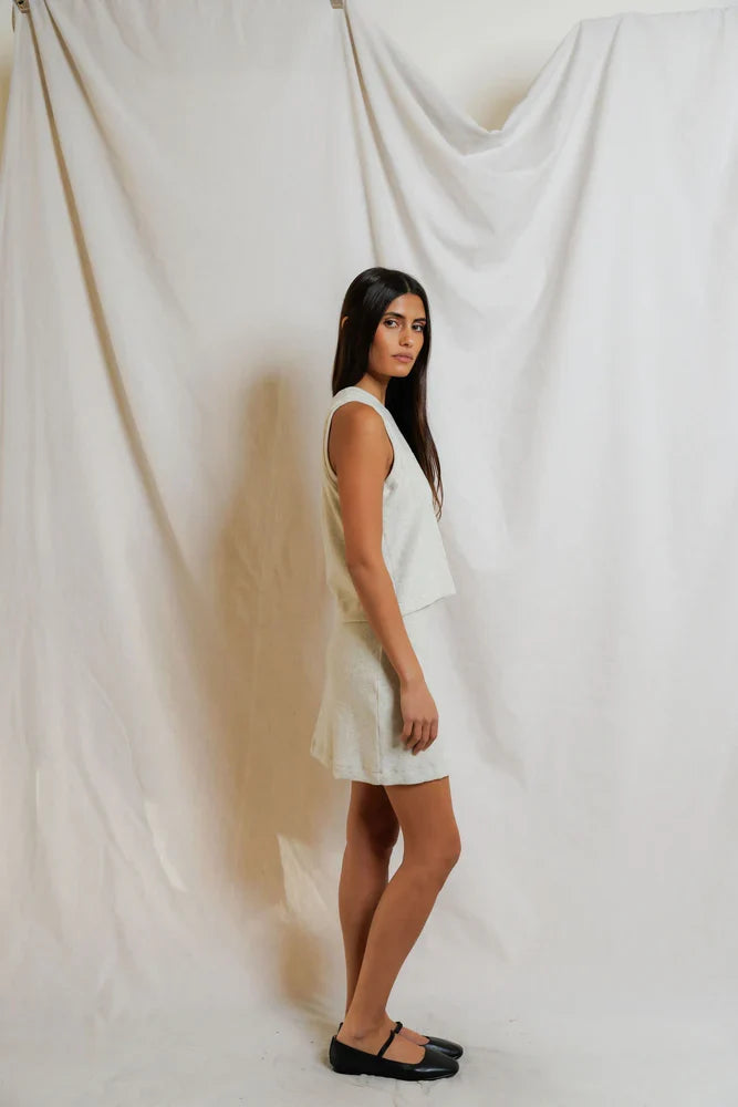 Esther Terry Mock Neck Tank