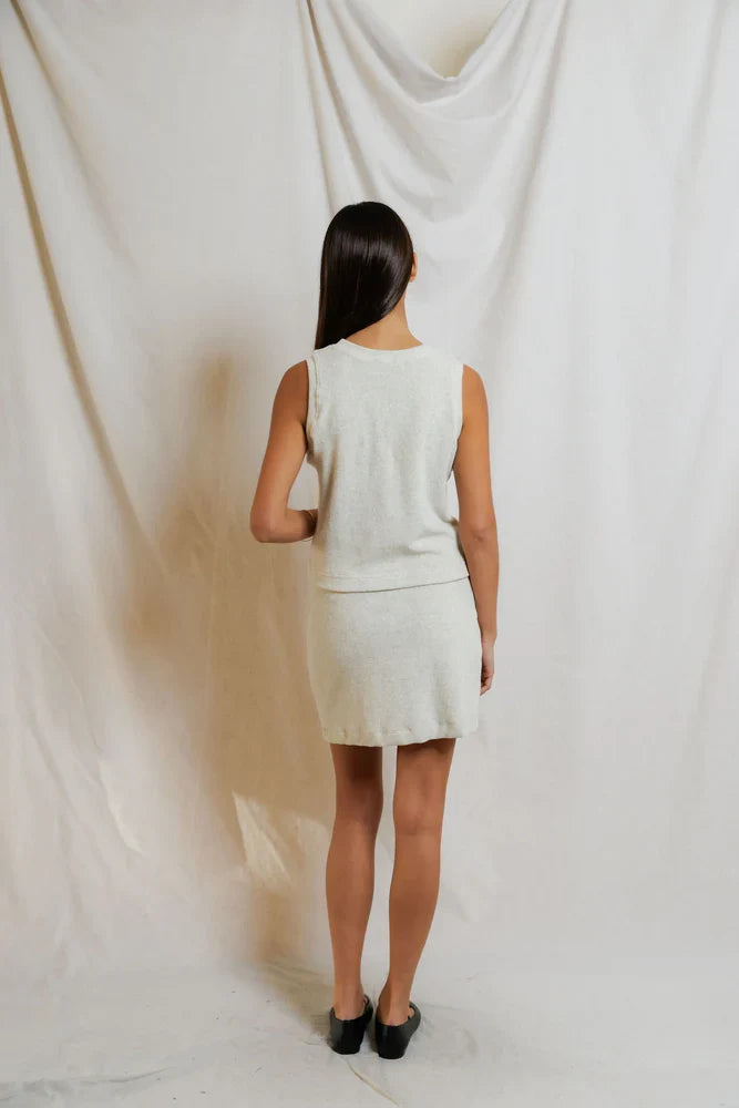 Esther Terry Mock Neck Tank