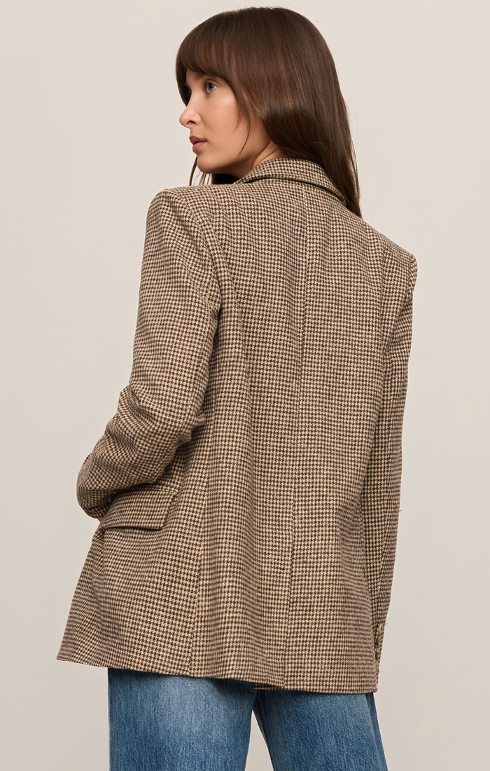 Evan Check Blazer - Dark Chocolate