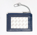 Everyday Wallet-Navy with Silver Chain