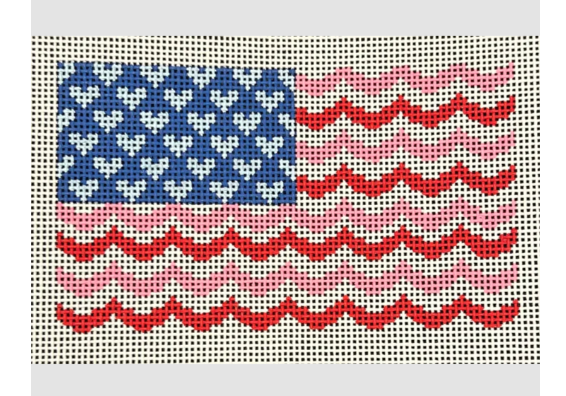 Flag with Hearts