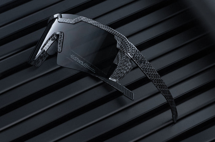 3/4 angle shot of the Future Tech Sunglasses: Carbon Fiber Z87+