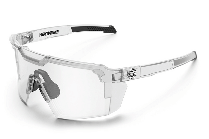 Future Tech Sunglasses: VAPOR CLEAR Frame Photochromic Lens Z87+