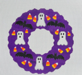 Ghost and Bat Halloween Wreath
