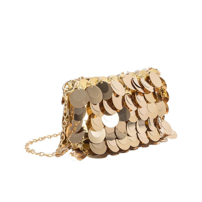 Gillie Sequin Crossbody Bag - Gold