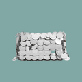Gillie Sequin Crossbody Bag - Silver