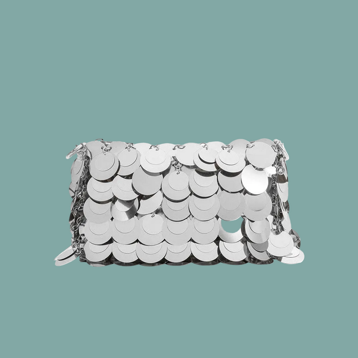 Gillie Sequin Crossbody Bag - Silver