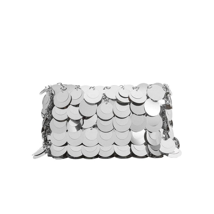 Gillie Sequin Crossbody Bag - Silver