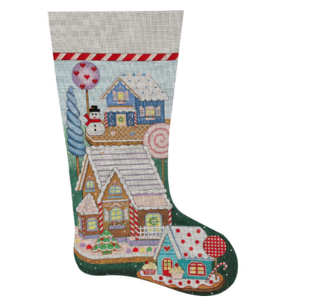 Gingerbread Village Stocking