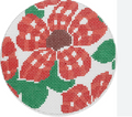 Gingham Flower Round