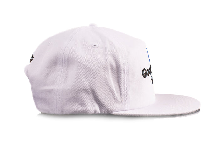 Side of the Heat Wave Visual GM Goodwrench hat in white.