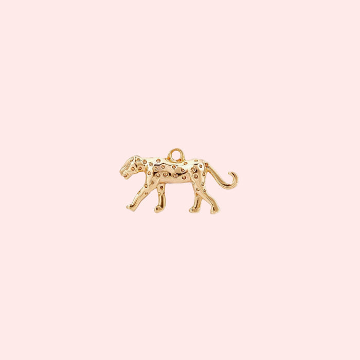 Gold Cheetah Charm