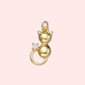 Gold-Filled Kitten Charm