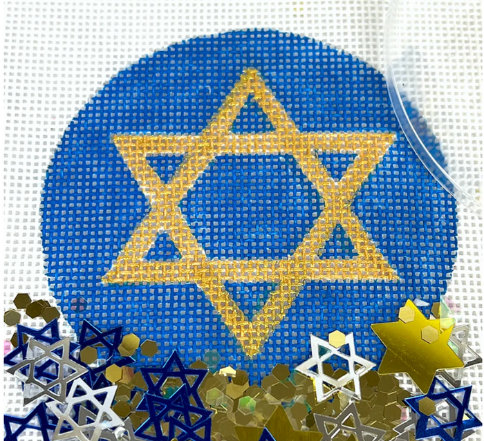 Gold Star of David SnowGlobe