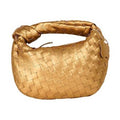 Gold Woven Knotted Handbag