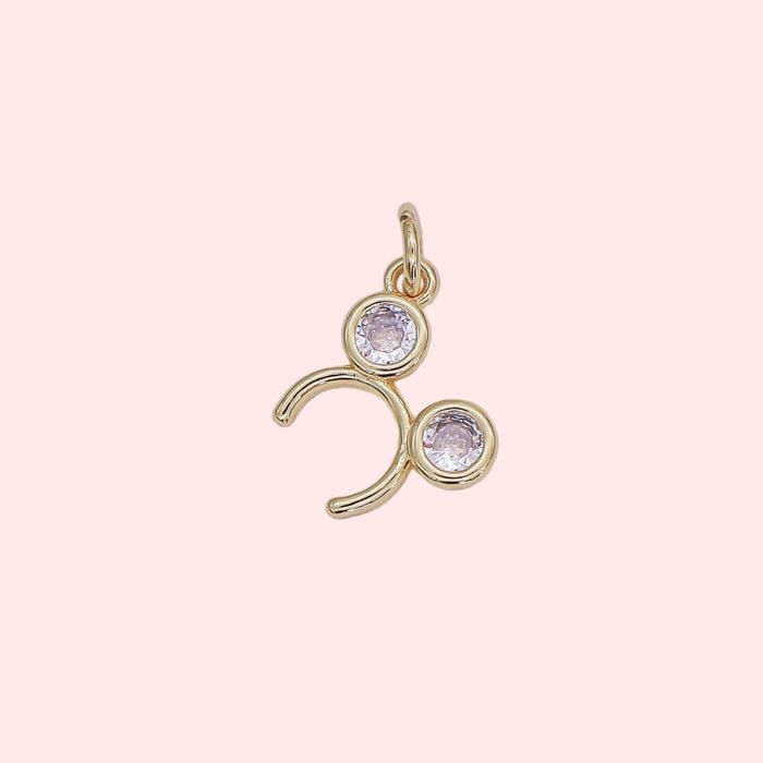 Golden Mouse Ear Charm