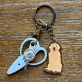 Golden Retriever Notion Keychain