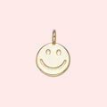 Good Vibes Only Charm – Mini Gold Smiley 😊✨