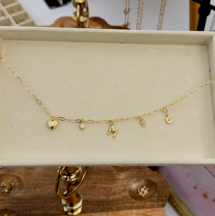 Good Vibes Only Charm – Mini Gold Smiley 😊✨