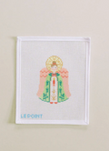 Green and Coral Angel