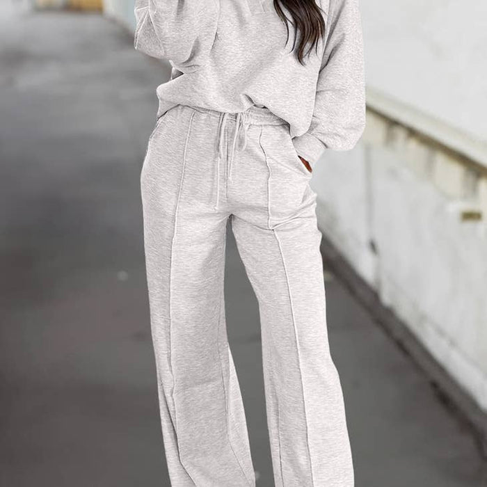 Grey set collared  pant set
