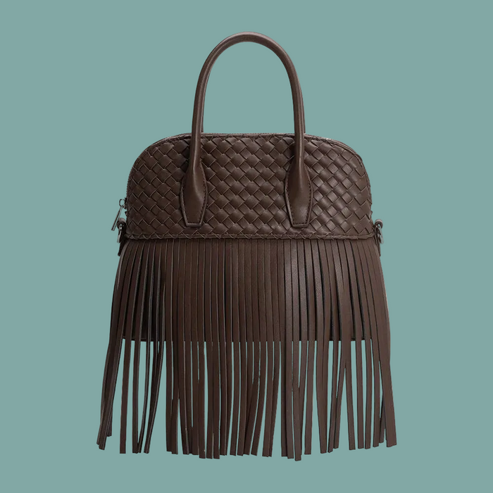 Halle Fringe Bag - Espresso