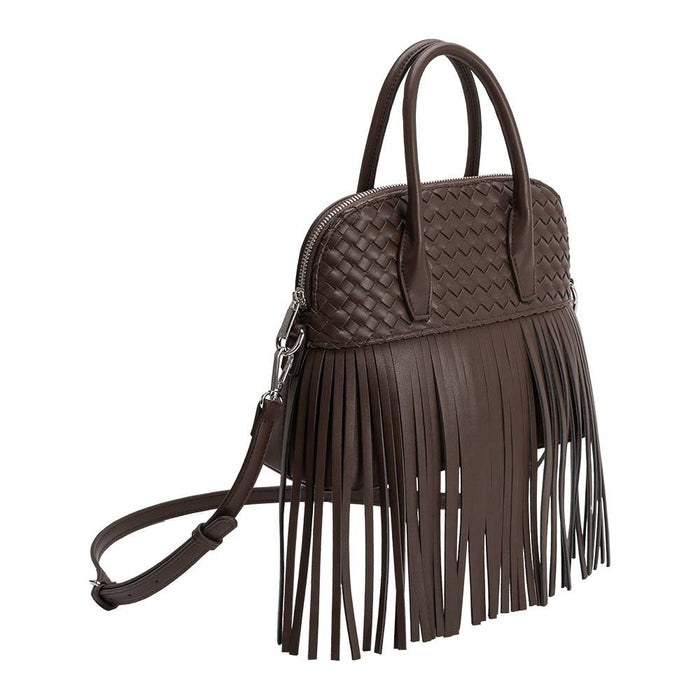 Halle Fringe Bag - Espresso