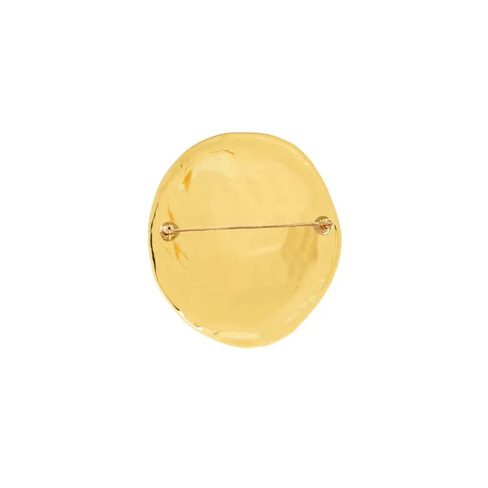 Hazel Hammered Brooch