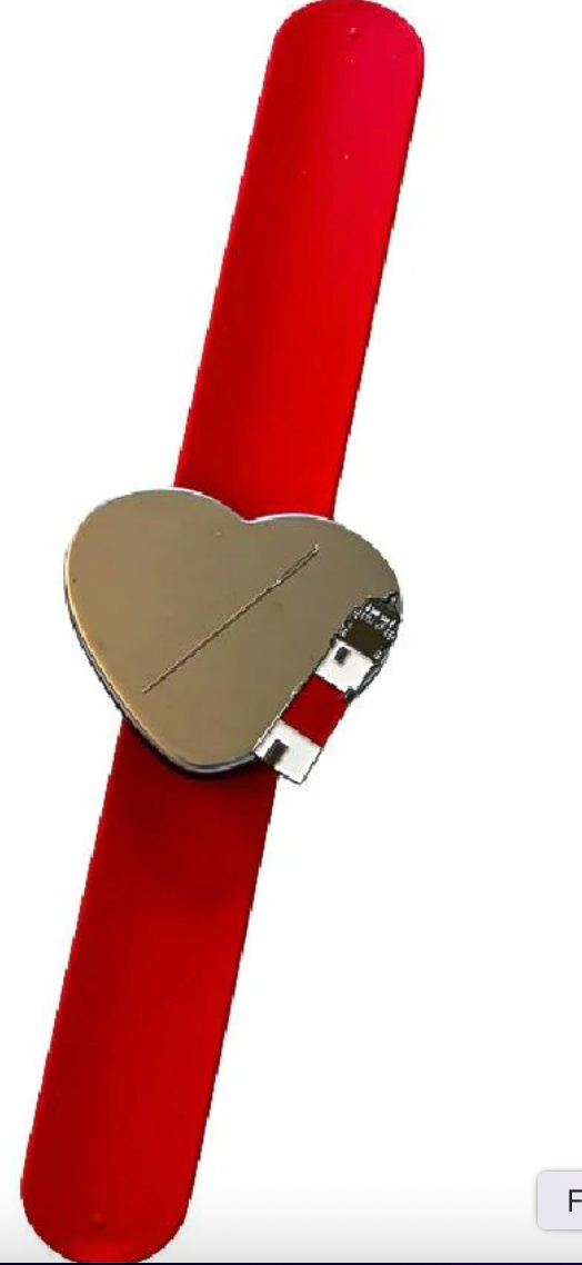 Heart Pin Magnet Bracelet