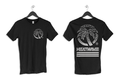 Front and backside shot of the Heat Wave Alloy T-Shirt on a white background.