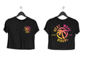 Heat Wave Standard Issue Ladies Crop Top Tee Black